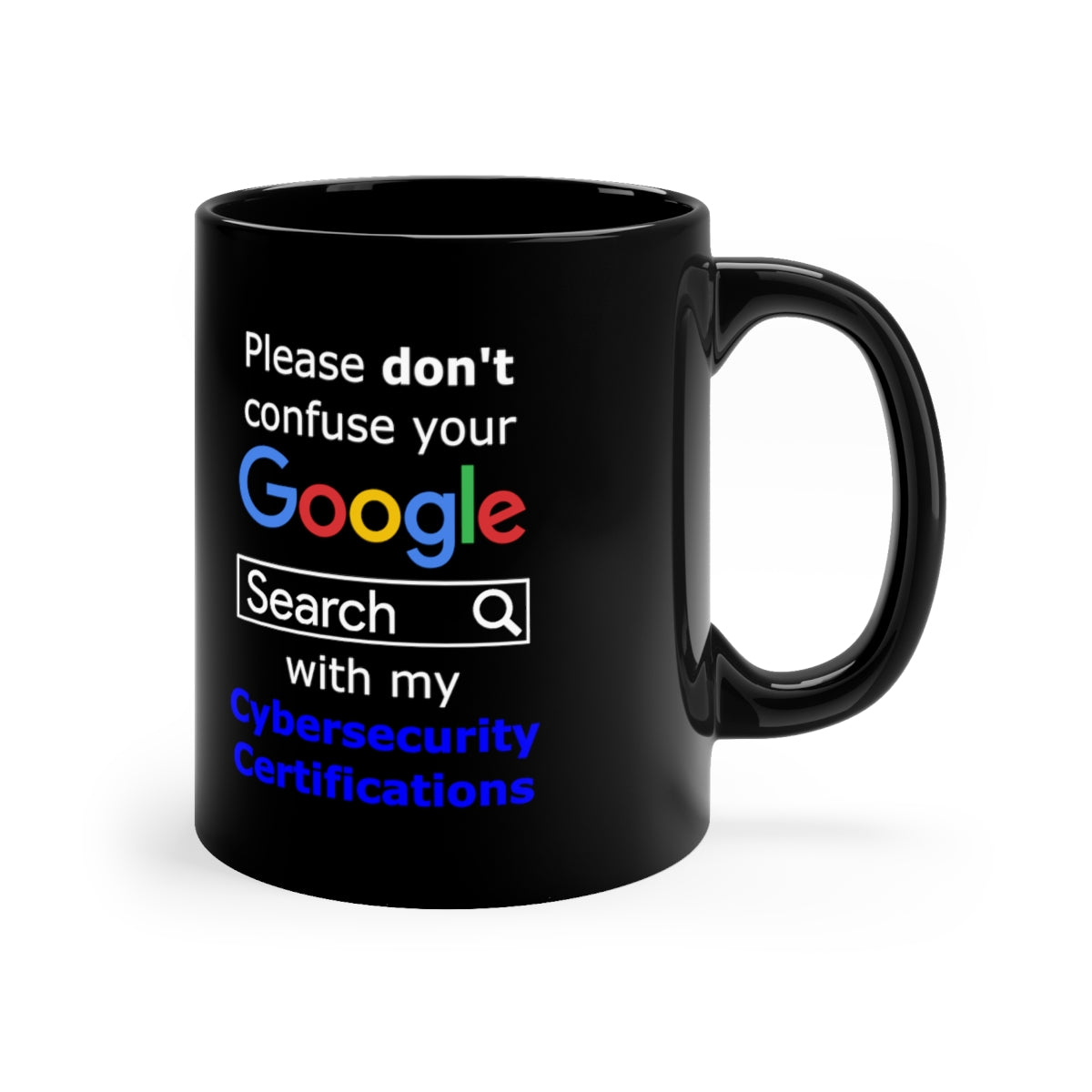 Google Cybersecurity - 11oz Black Mug