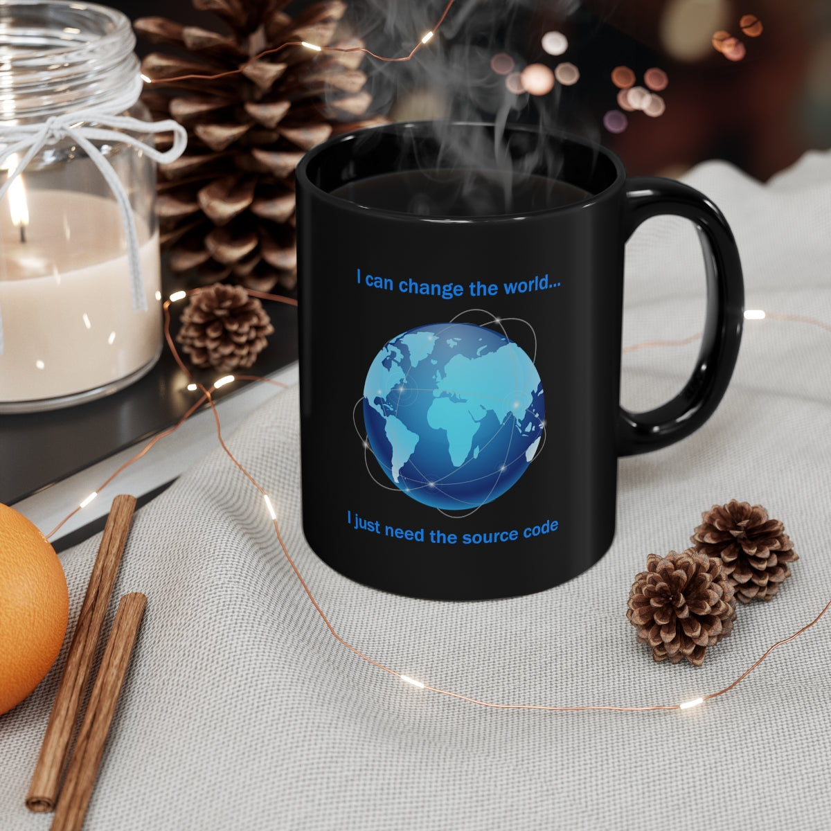 Change the World - 11oz Black Mug