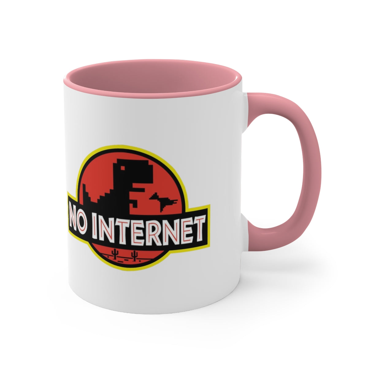 No Internet - Accent Coffee Mug, 11oz