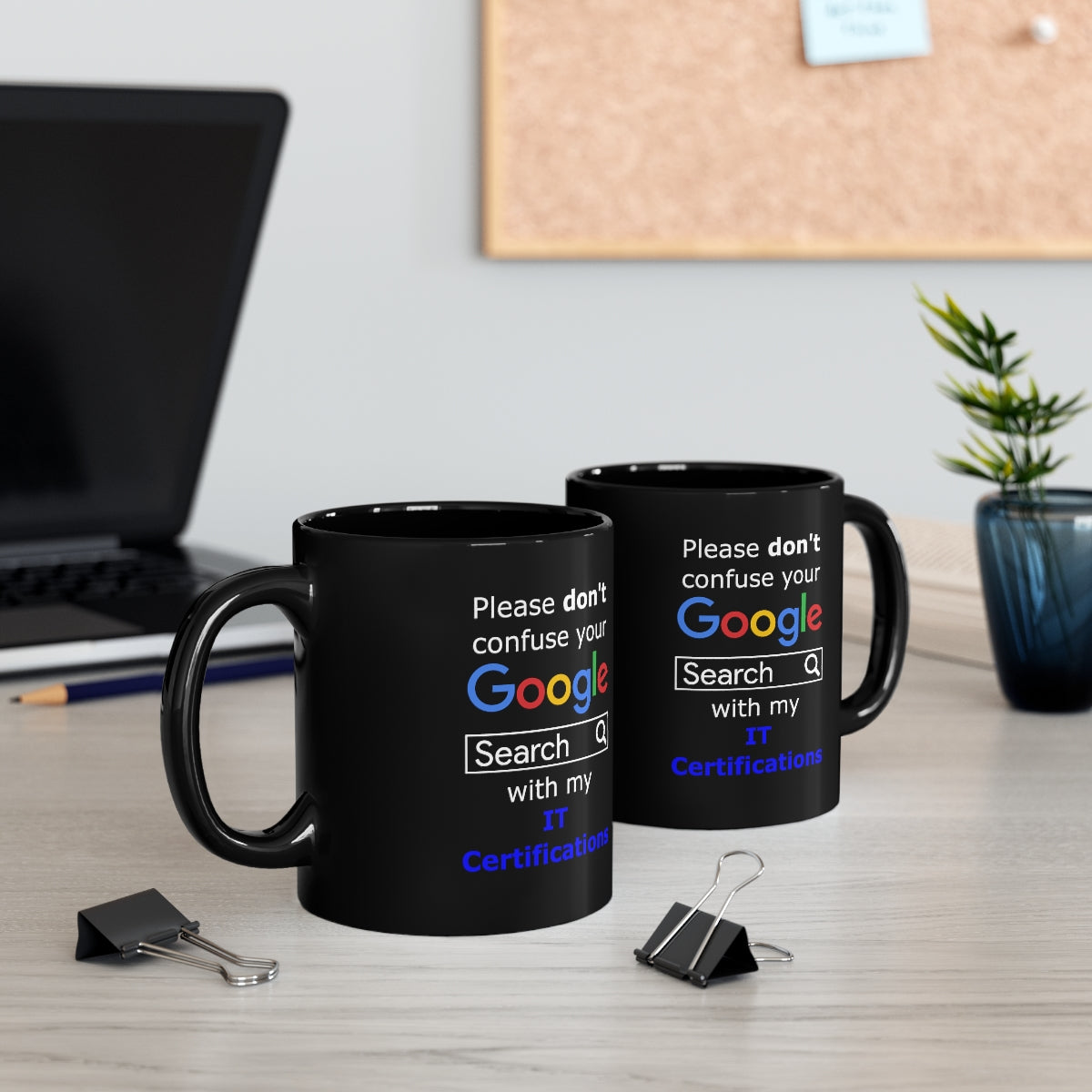 Google IT Certifications - 11oz Black Mug