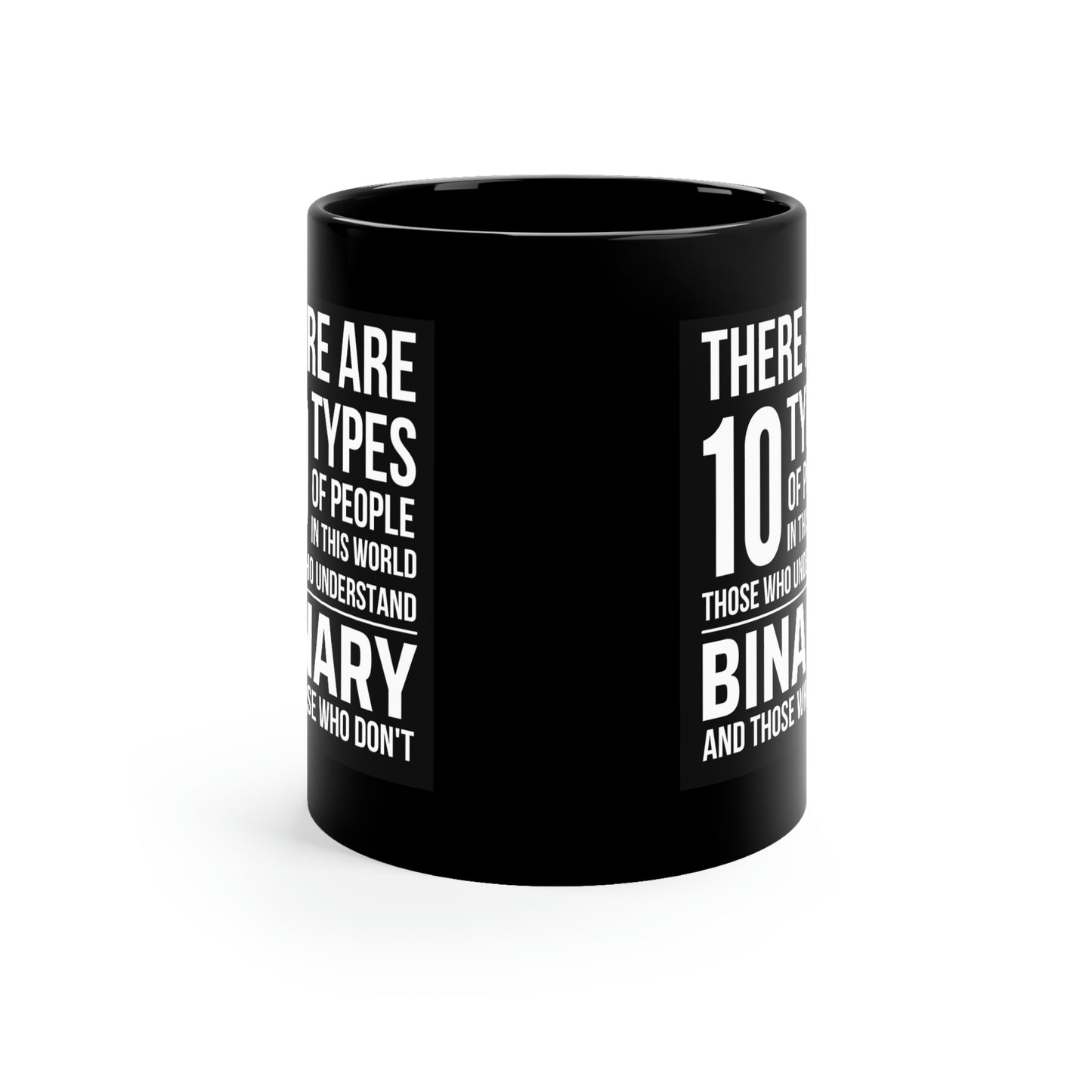 10 Types - 11oz Black Mug