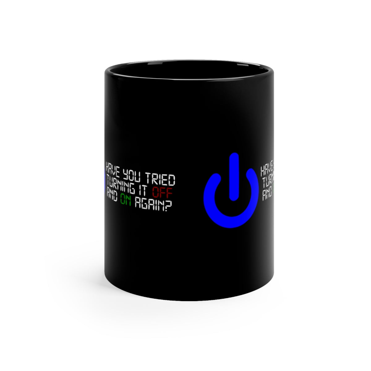 Off and On - 11oz Black Mug