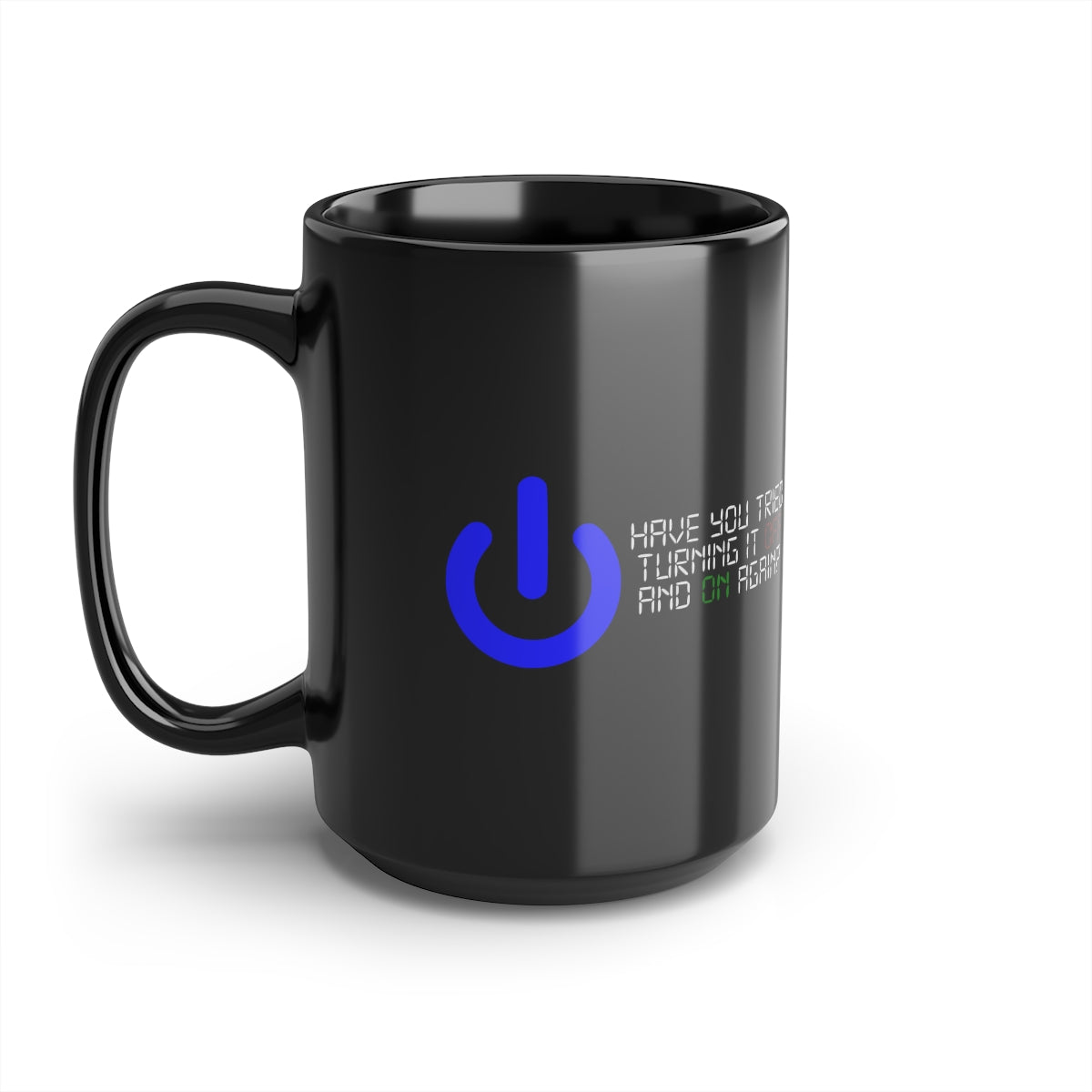 Off and On - Black Mug, 15oz