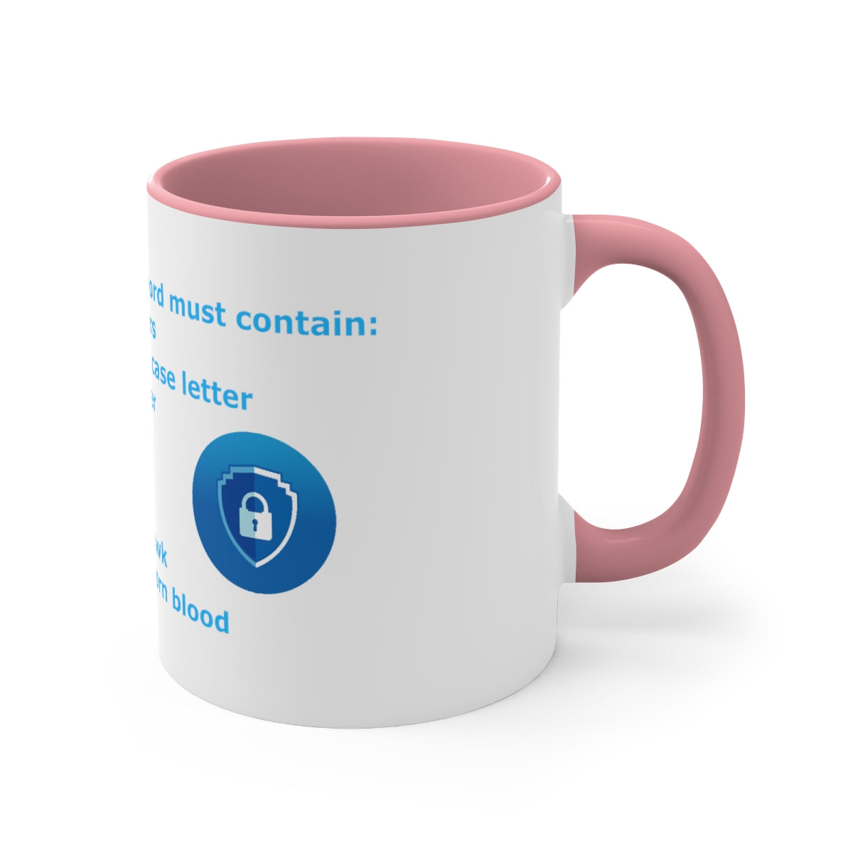 Password Strength - Accent Coffee Mug, 11oz