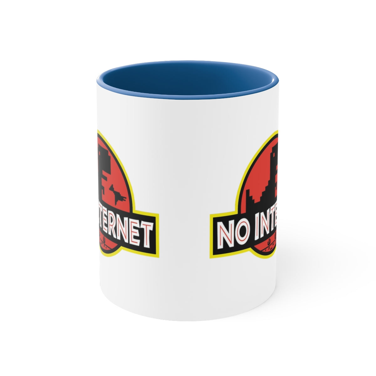 No Internet - Accent Coffee Mug, 11oz