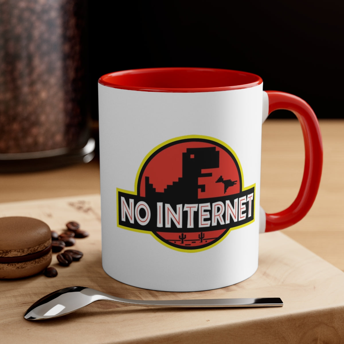 No Internet - Accent Coffee Mug, 11oz