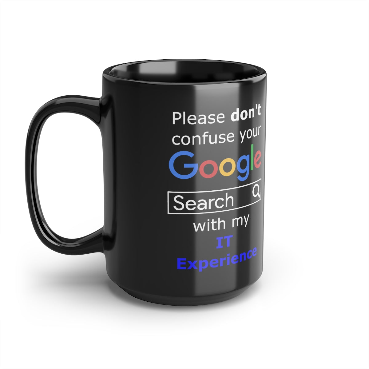 Google IT Experience - Black Mug, 15oz