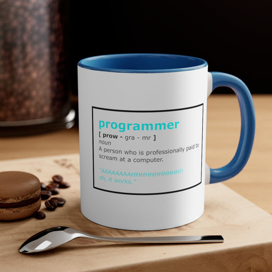 Programmer - Accent Coffee Mug, 11oz