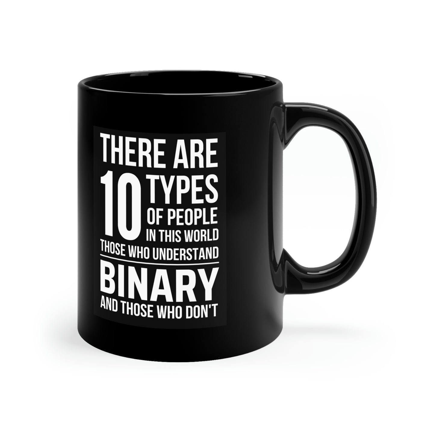 10 Types - 11oz Black Mug