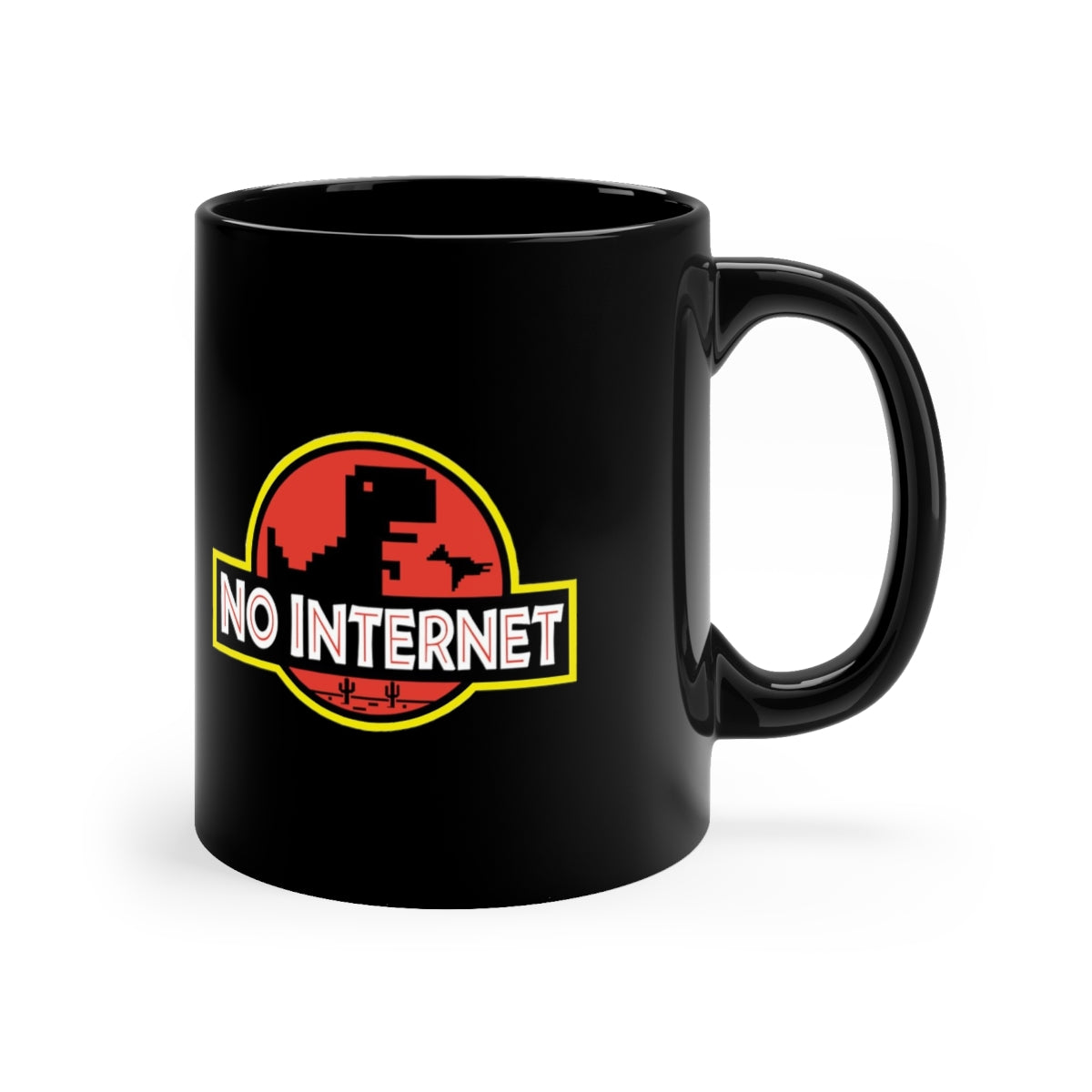 No Internet - 11oz Black Mug