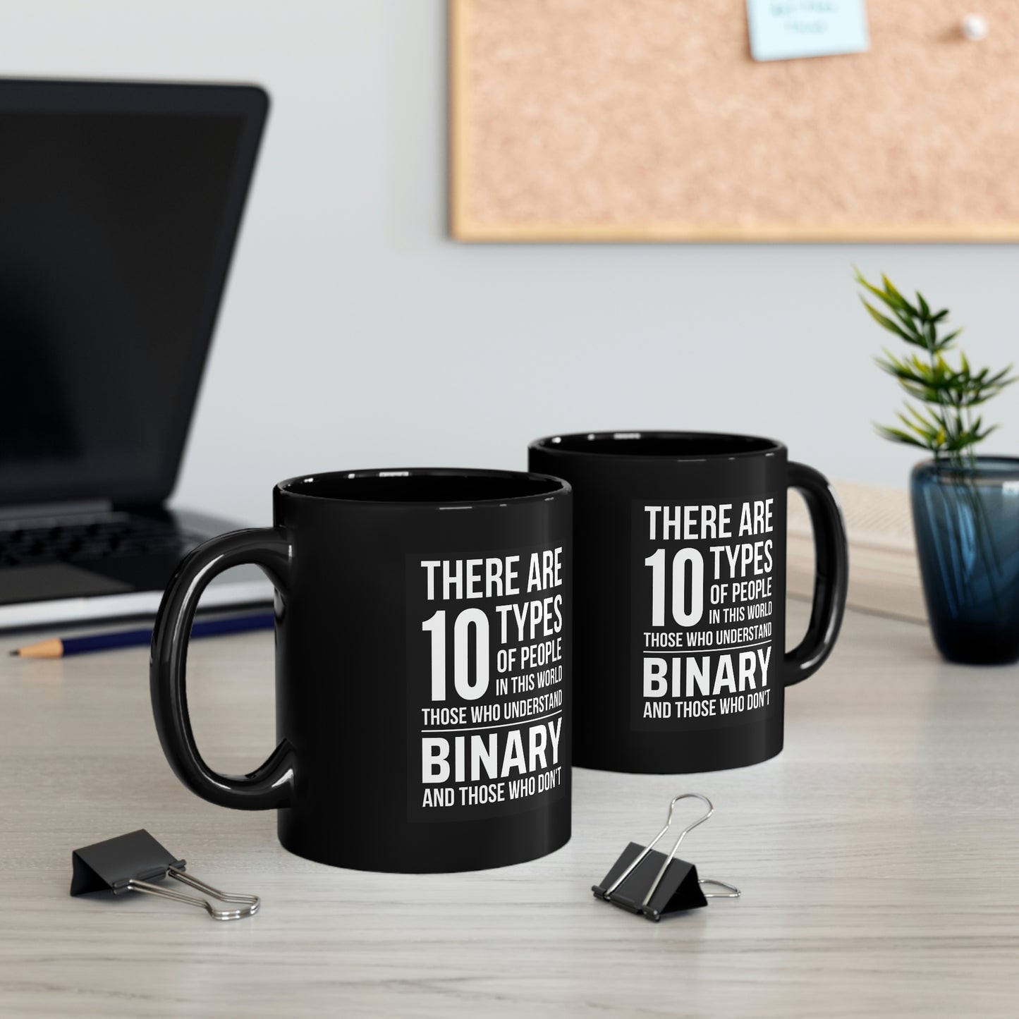 10 Types - 11oz Black Mug