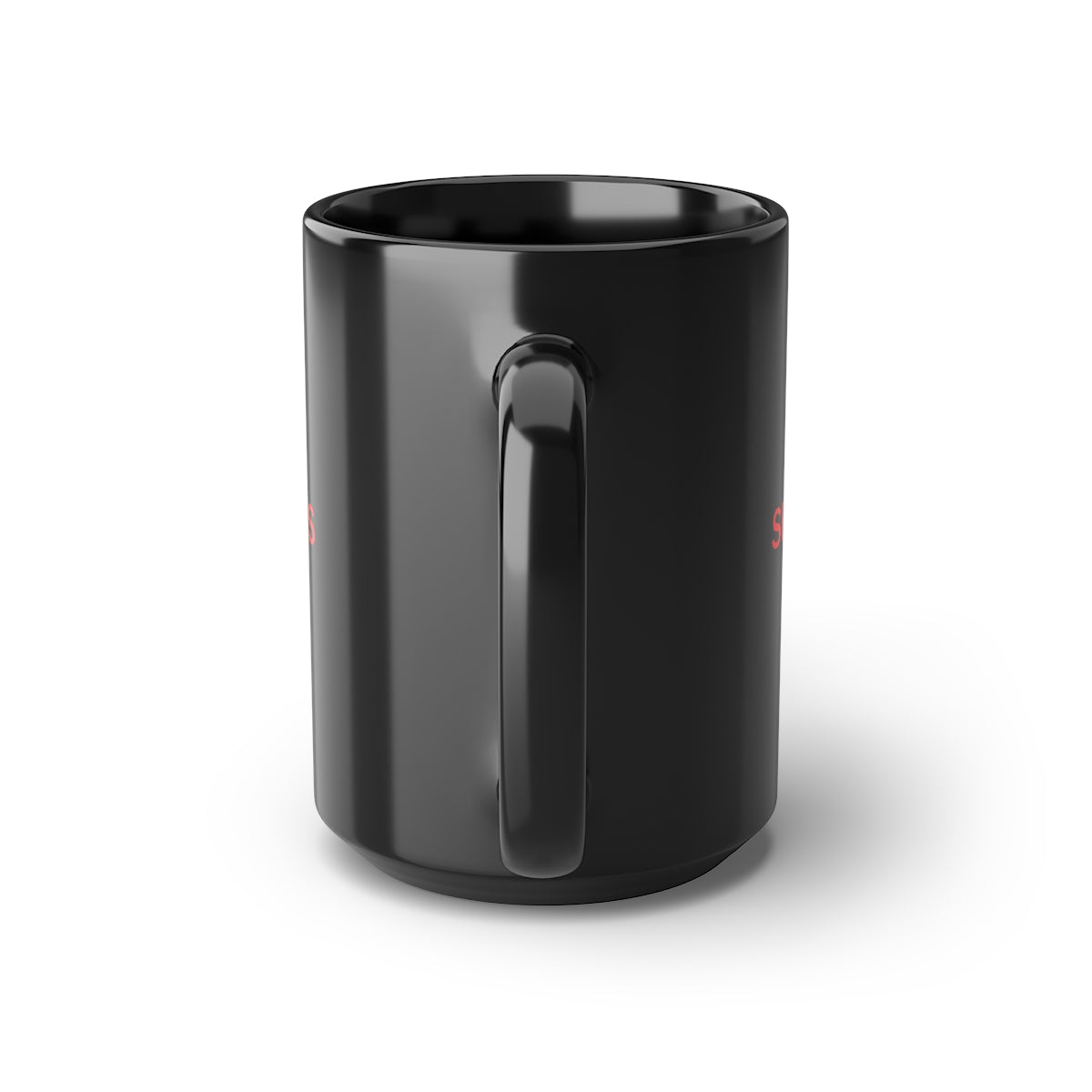 SPACES > TABS - Black Mug, 15oz