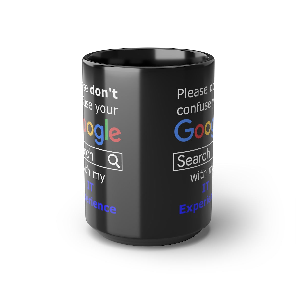 Google IT Experience - Black Mug, 15oz