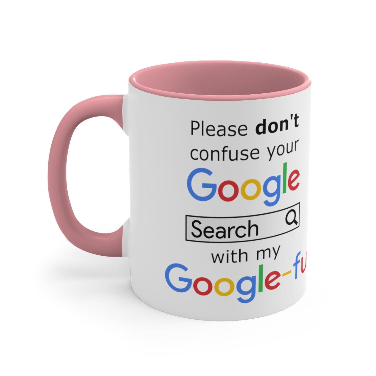 Google Fu - Accent Coffee Mug, 11oz