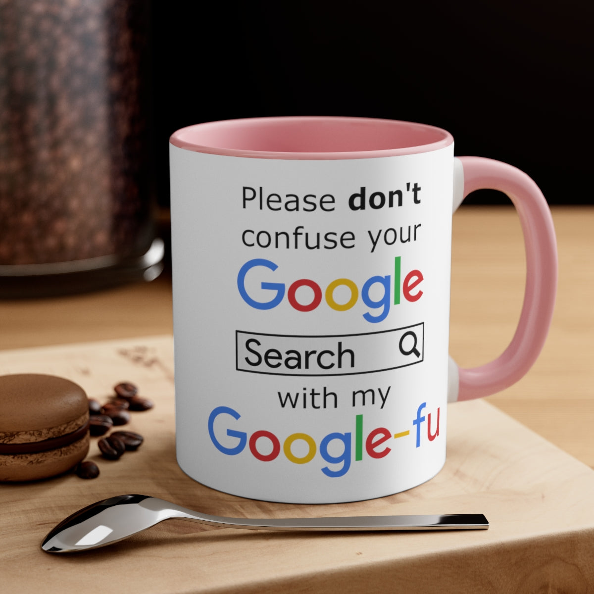 Google Fu - Accent Coffee Mug, 11oz