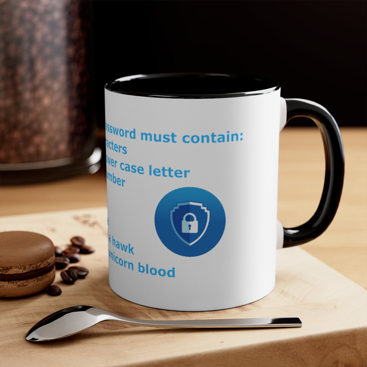 Password Strength - Accent Coffee Mug, 11oz