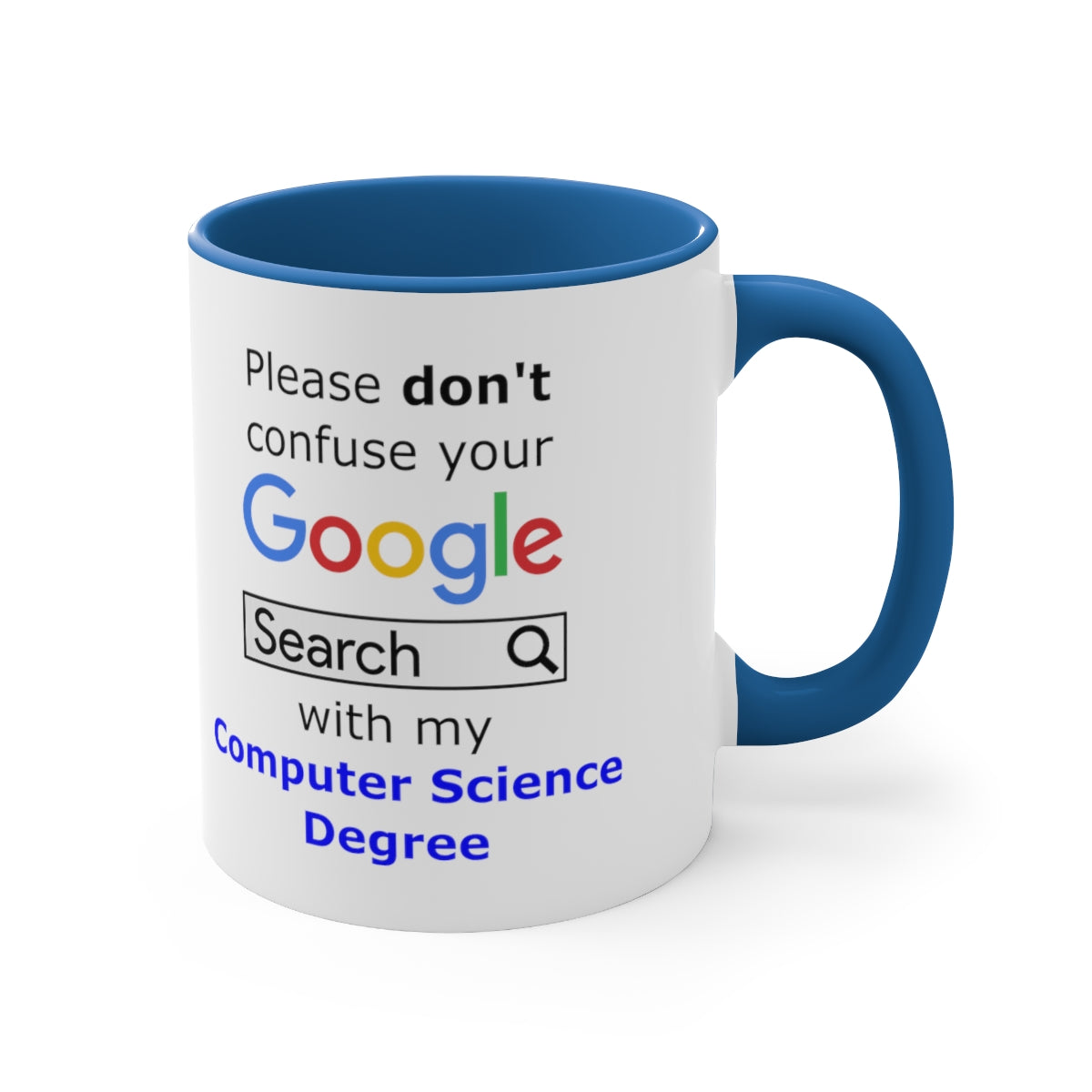 Google Computer Science - Accent Coffee Mug, 11oz