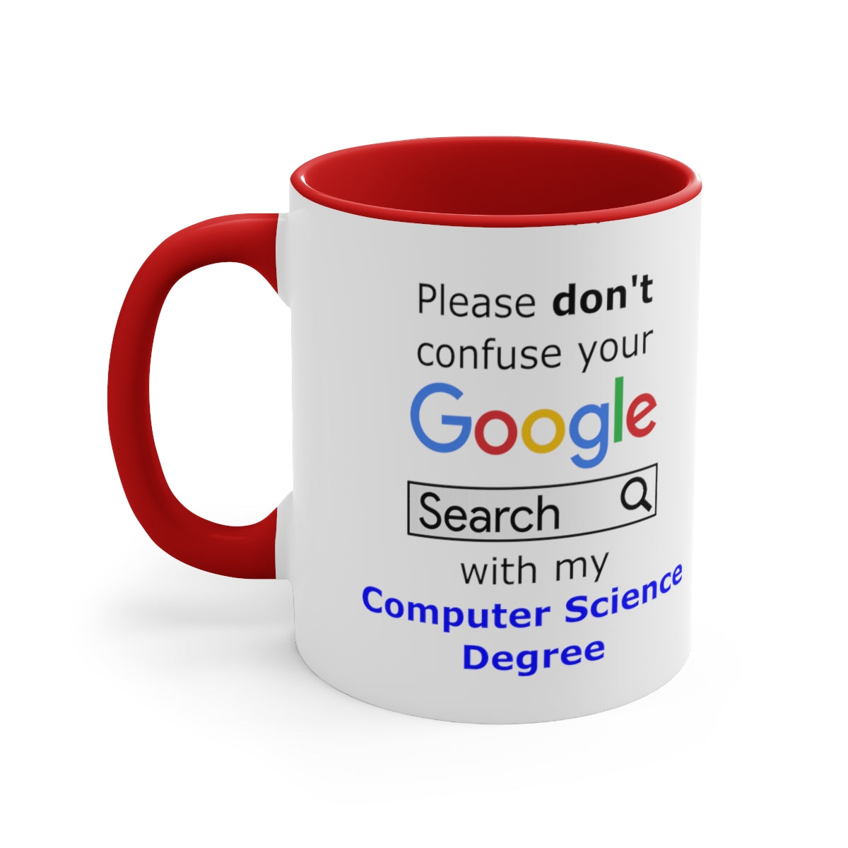 Google Computer Science - Accent Coffee Mug, 11oz