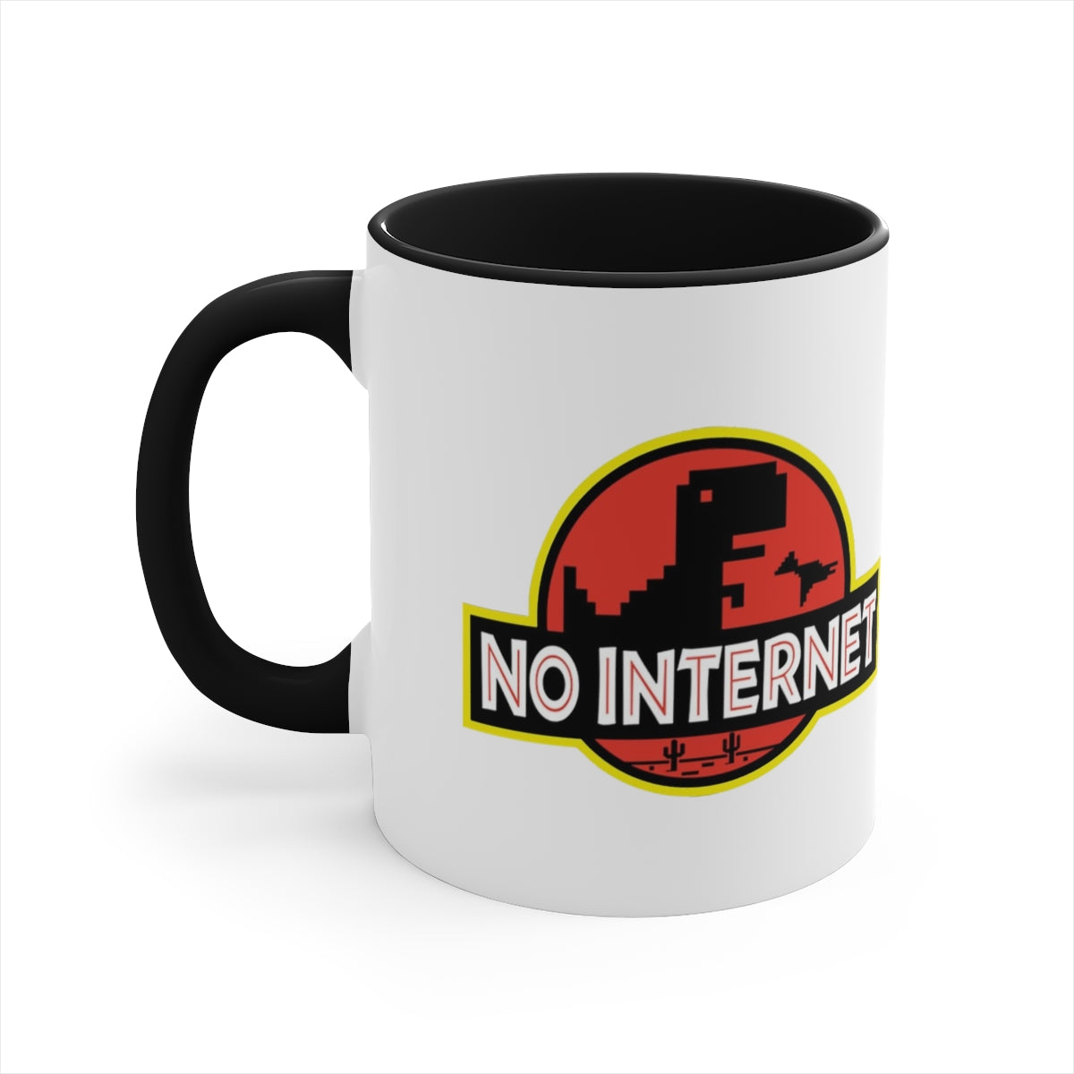 No Internet - Accent Coffee Mug, 11oz