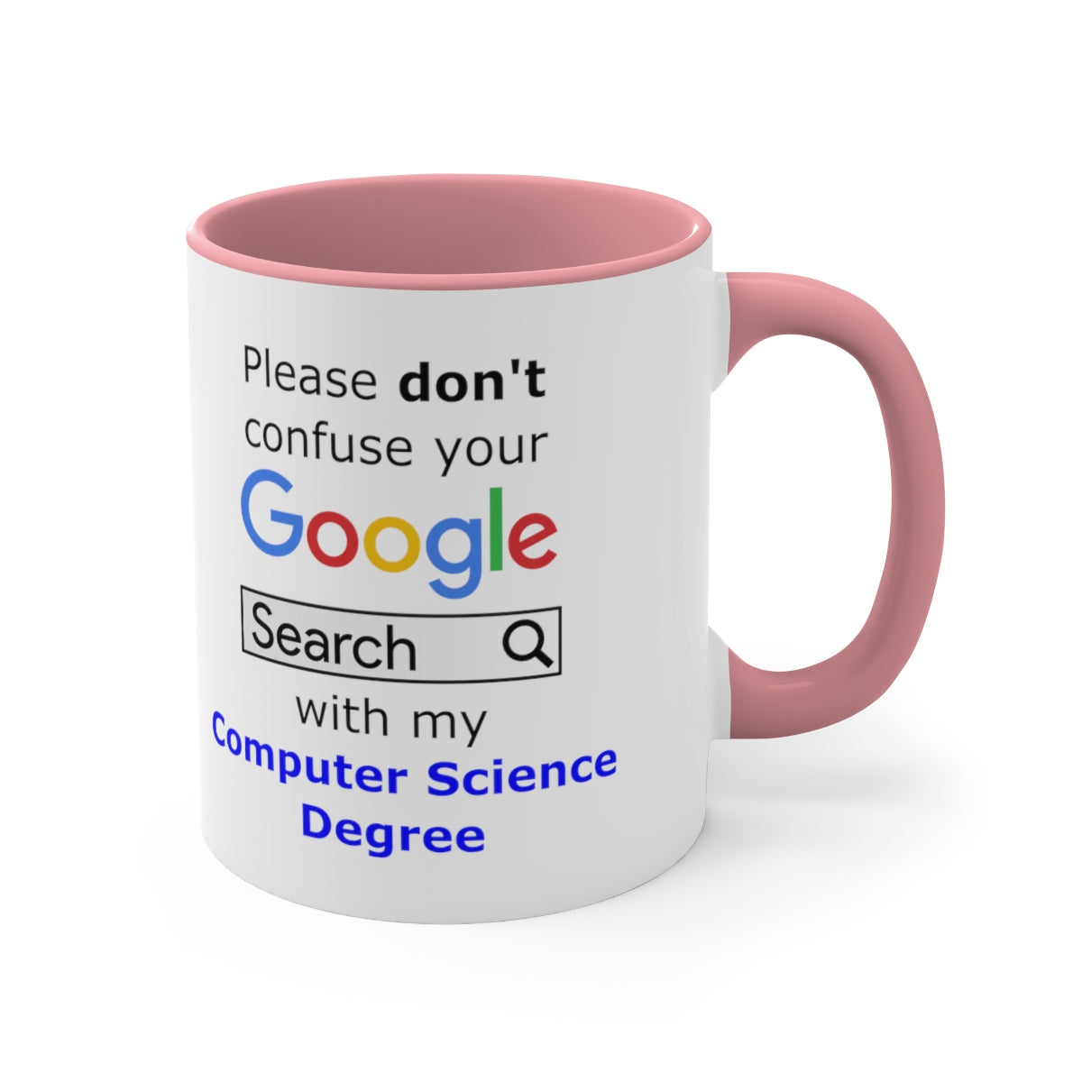 Google Computer Science - Accent Coffee Mug, 11oz