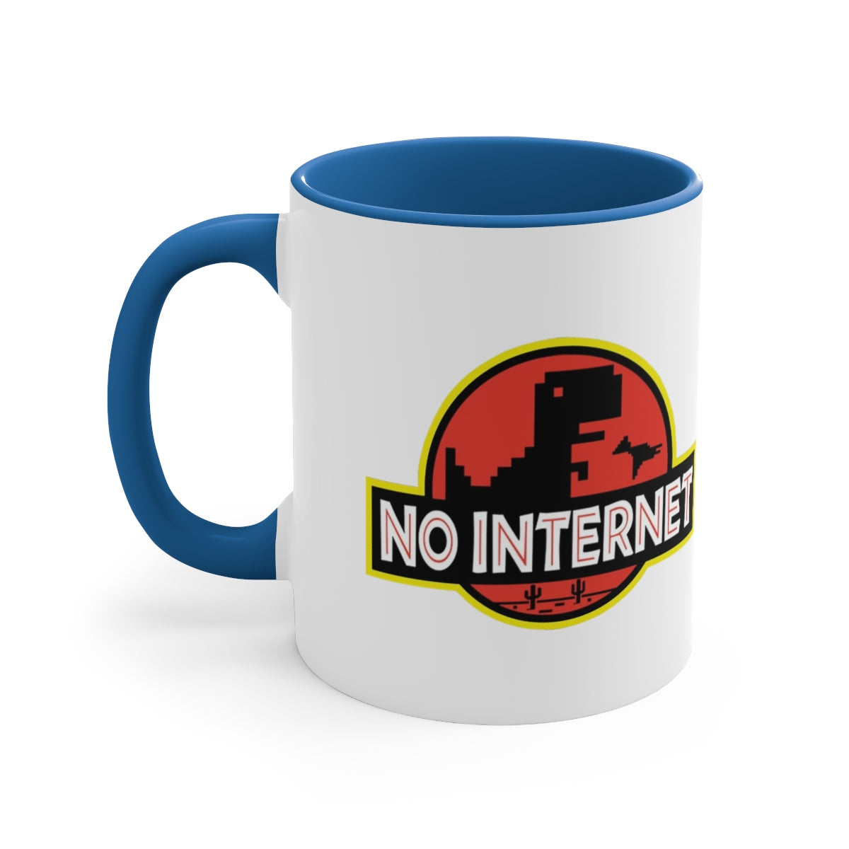 No Internet - Accent Coffee Mug, 11oz