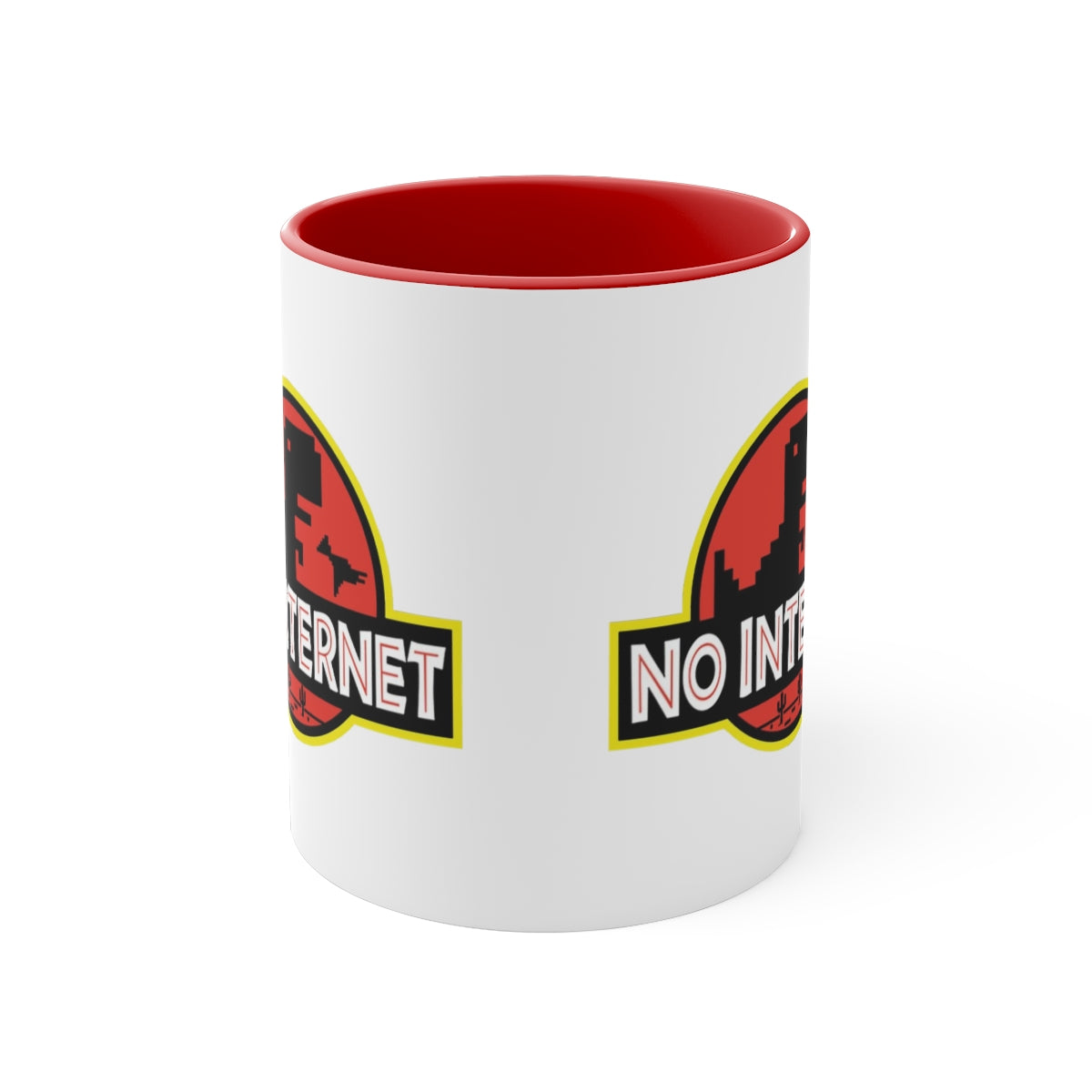 No Internet - Accent Coffee Mug, 11oz