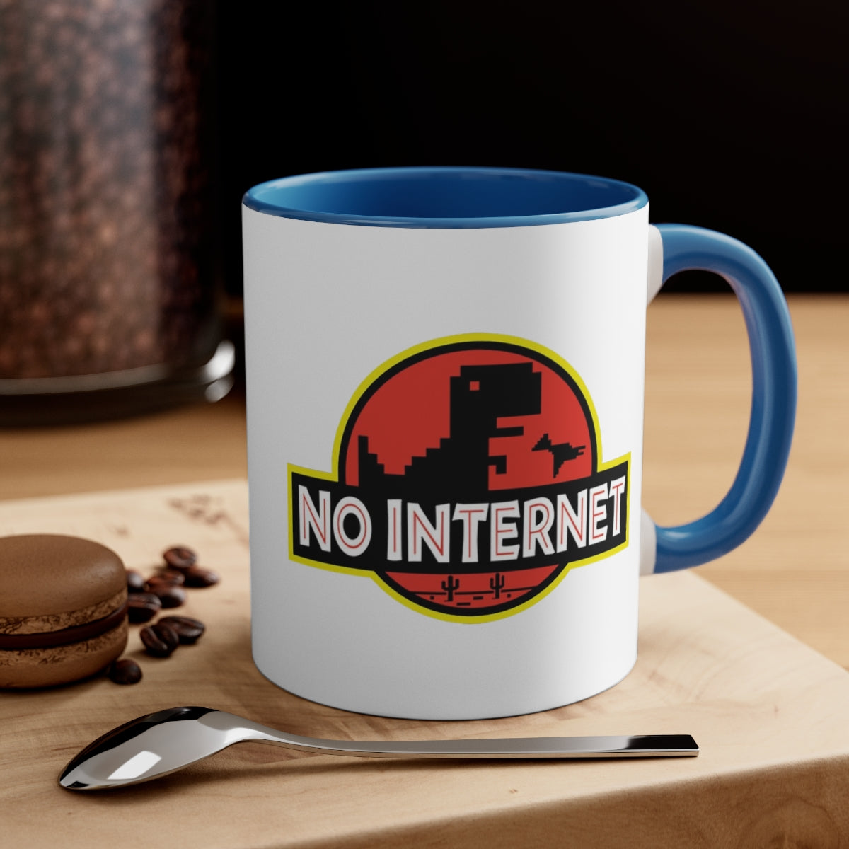 No Internet - Accent Coffee Mug, 11oz