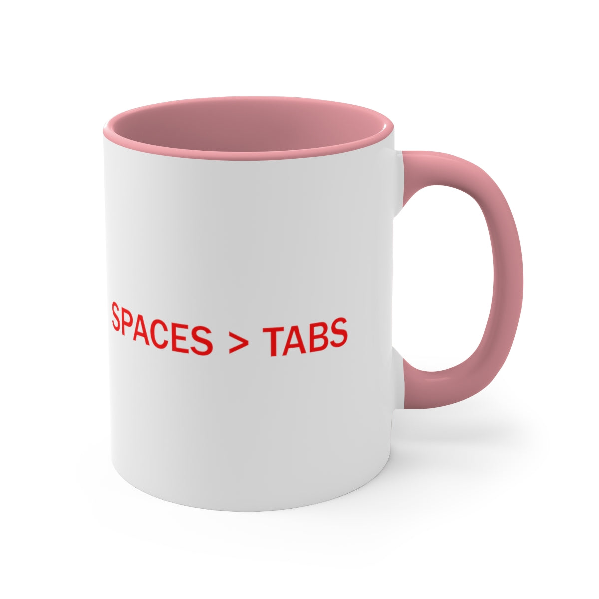 SPACES > TABS - Accent Coffee Mug, 11oz